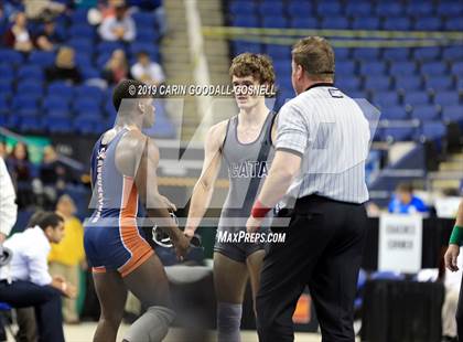 Thumbnail 2 in NCHSAA State 3A Wrestling Championships (Finals) photogallery.