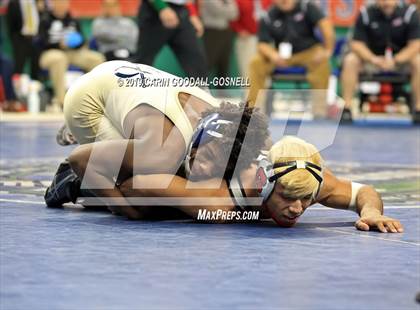 Thumbnail 3 in NCHSAA State 3A Wrestling Championships (Finals) photogallery.