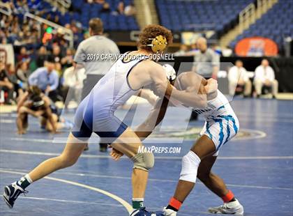 Thumbnail 3 in NCHSAA State 3A Wrestling Championships (Finals) photogallery.