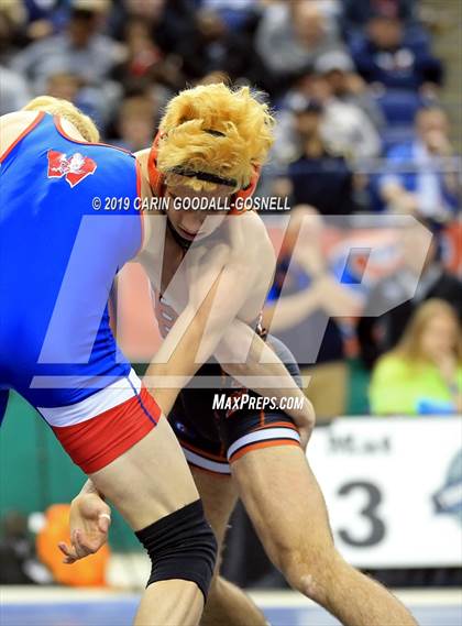 Thumbnail 2 in NCHSAA State 3A Wrestling Championships (Finals) photogallery.