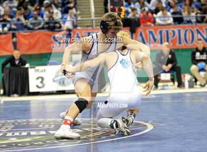 Thumbnail 2 in NCHSAA State 3A Wrestling Championships (Finals) photogallery.