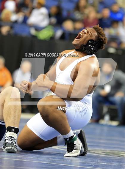 Thumbnail 3 in NCHSAA State 3A Wrestling Championships (Finals) photogallery.