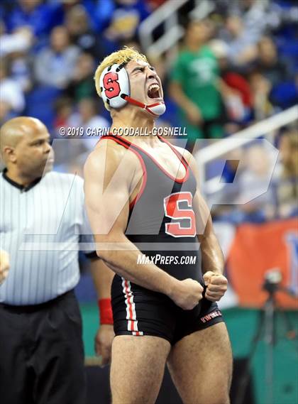 Thumbnail 3 in NCHSAA State 3A Wrestling Championships (Finals) photogallery.