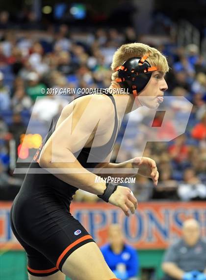 Thumbnail 3 in NCHSAA State 3A Wrestling Championships (Finals) photogallery.