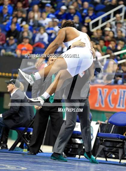 Thumbnail 3 in NCHSAA State 3A Wrestling Championships (Finals) photogallery.