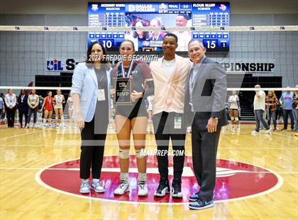 Thumbnail 1 in McKinney North vs. Flour Bluff (UIL 5A Volleyball Division I Final Medal Ceremony) photogallery.