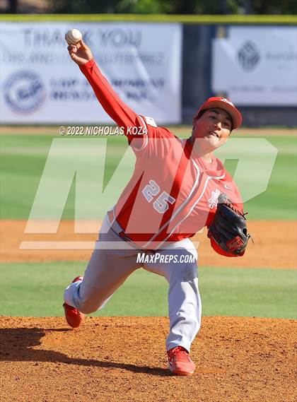 Thumbnail 3 in Mater Dei vs. St. John Bosco photogallery.