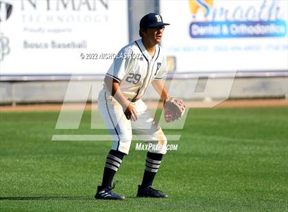Thumbnail 3 in Mater Dei vs. St. John Bosco photogallery.
