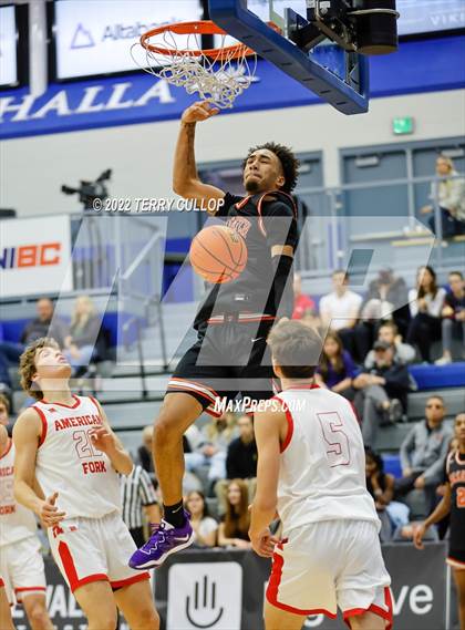 Thumbnail 3 in Wasatch Academy vs. American Fork (5 for the Fight Hoopfest) photogallery.
