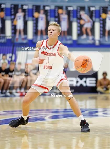 Thumbnail 3 in Wasatch Academy vs. American Fork (5 for the Fight Hoopfest) photogallery.