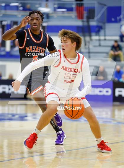Thumbnail 2 in Wasatch Academy vs. American Fork (5 for the Fight Hoopfest) photogallery.