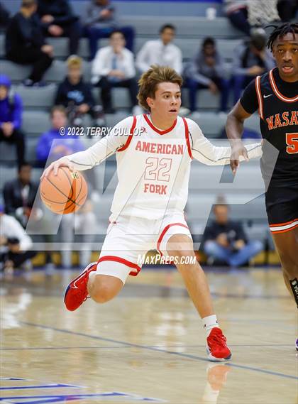Thumbnail 3 in Wasatch Academy vs. American Fork (5 for the Fight Hoopfest) photogallery.