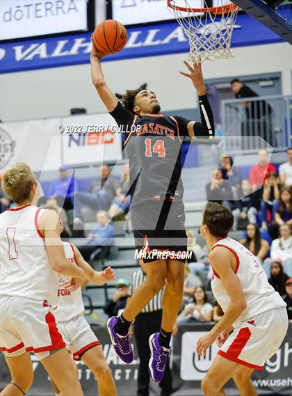 Thumbnail 2 in Wasatch Academy vs. American Fork (5 for the Fight Hoopfest) photogallery.