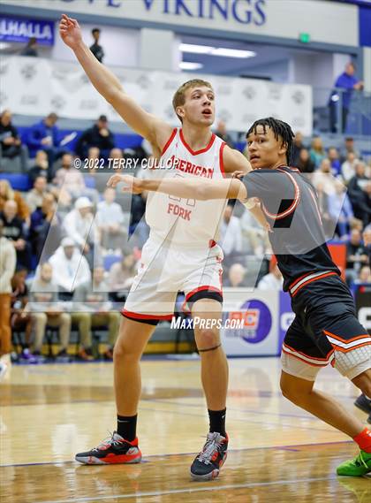 Thumbnail 2 in Wasatch Academy vs. American Fork (5 for the Fight Hoopfest) photogallery.