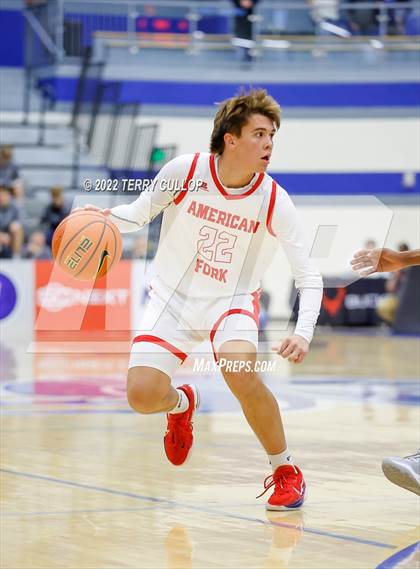 Thumbnail 3 in Wasatch Academy vs. American Fork (5 for the Fight Hoopfest) photogallery.