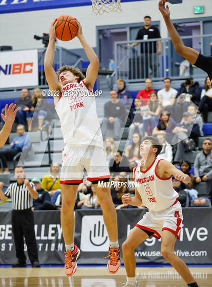 Thumbnail 2 in Wasatch Academy vs. American Fork (5 for the Fight Hoopfest) photogallery.