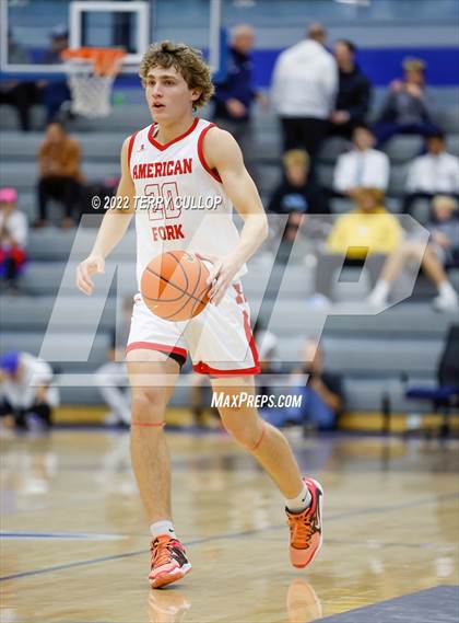 Thumbnail 1 in Wasatch Academy vs. American Fork (5 for the Fight Hoopfest) photogallery.