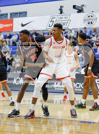 Thumbnail 1 in Wasatch Academy vs. American Fork (5 for the Fight Hoopfest) photogallery.