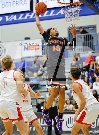 Thumbnail 3 in Wasatch Academy vs. American Fork (5 for the Fight Hoopfest) photogallery.