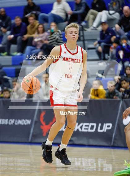 Thumbnail 3 in Wasatch Academy vs. American Fork (5 for the Fight Hoopfest) photogallery.