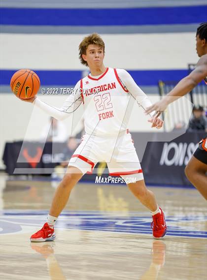 Thumbnail 3 in Wasatch Academy vs. American Fork (5 for the Fight Hoopfest) photogallery.