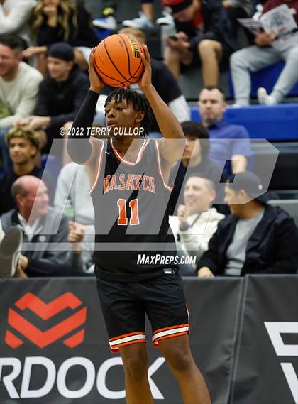 Thumbnail 1 in Wasatch Academy vs. American Fork (5 for the Fight Hoopfest) photogallery.