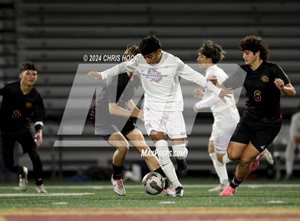Thumbnail 3 in Sunnyside vs Salpointe Catholic (Brandon Bean Soccer Tournament) photogallery.