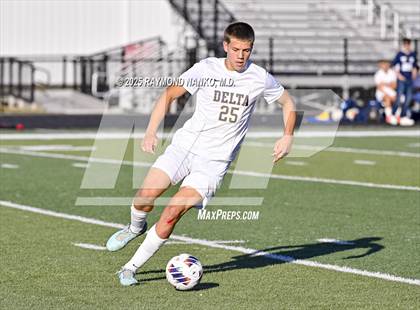 Thumbnail 2 in Delta vs. Eastbrook (IHSAA 2A Section 23 Semifinal) photogallery.