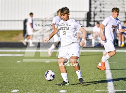 Thumbnail 1 in Delta vs. Eastbrook (IHSAA 2A Section 23 Semifinal) photogallery.