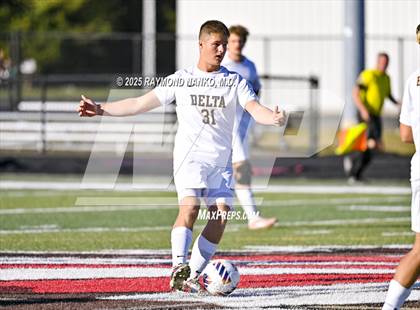 Thumbnail 3 in Delta vs. Eastbrook (IHSAA 2A Section 23 Semifinal) photogallery.