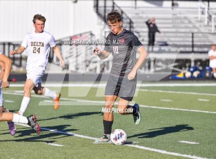 Thumbnail 1 in Delta vs. Eastbrook (IHSAA 2A Section 23 Semifinal) photogallery.
