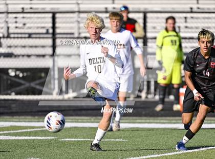 Thumbnail 2 in Delta vs. Eastbrook (IHSAA 2A Section 23 Semifinal) photogallery.