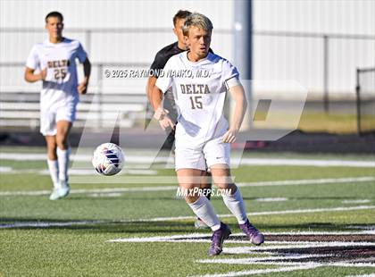 Thumbnail 2 in Delta vs. Eastbrook (IHSAA 2A Section 23 Semifinal) photogallery.