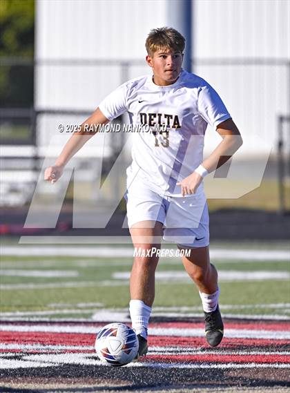 Thumbnail 1 in Delta vs. Eastbrook (IHSAA 2A Section 23 Semifinal) photogallery.