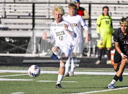 Thumbnail 1 in Delta vs. Eastbrook (IHSAA 2A Section 23 Semifinal) photogallery.