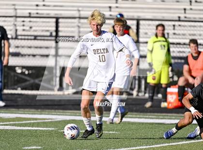 Thumbnail 1 in Delta vs. Eastbrook (IHSAA 2A Section 23 Semifinal) photogallery.