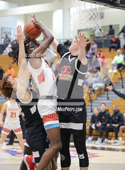 Thumbnail 2 in The Burlington School vs Southern California Academy (Holiday Hoopsgiving Tournament) photogallery.