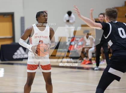 Thumbnail 1 in The Burlington School vs Southern California Academy (Holiday Hoopsgiving Tournament) photogallery.