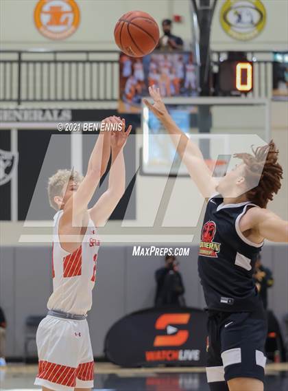 Thumbnail 2 in The Burlington School vs Southern California Academy (Holiday Hoopsgiving Tournament) photogallery.