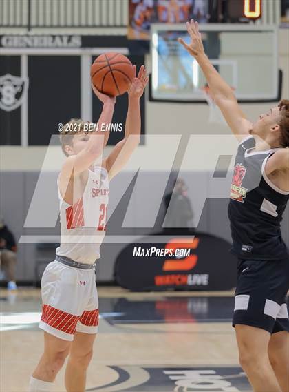 Thumbnail 1 in The Burlington School vs Southern California Academy (Holiday Hoopsgiving Tournament) photogallery.