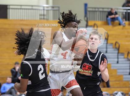 Thumbnail 1 in The Burlington School vs Southern California Academy (Holiday Hoopsgiving Tournament) photogallery.
