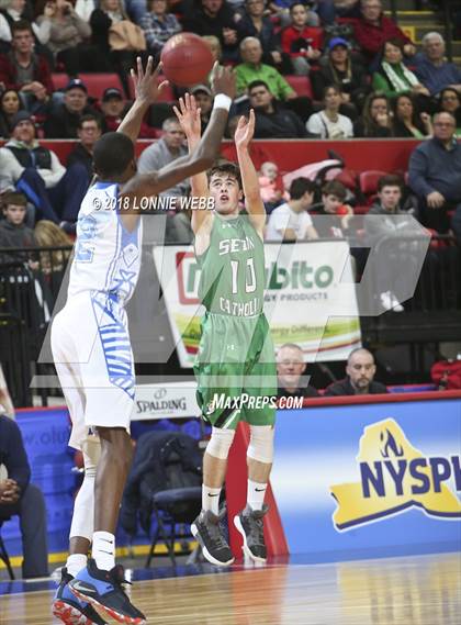 Thumbnail 1 in Health Sciences Charter vs. Seton Catholic Central (NYSPHSAA Class B Semifinal) photogallery.