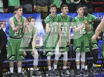 Thumbnail 1 in Health Sciences Charter vs. Seton Catholic Central (NYSPHSAA Class B Semifinal) photogallery.