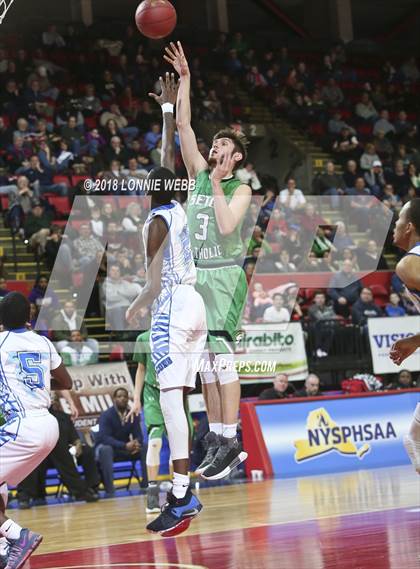 Thumbnail 1 in Health Sciences Charter vs. Seton Catholic Central (NYSPHSAA Class B Semifinal) photogallery.