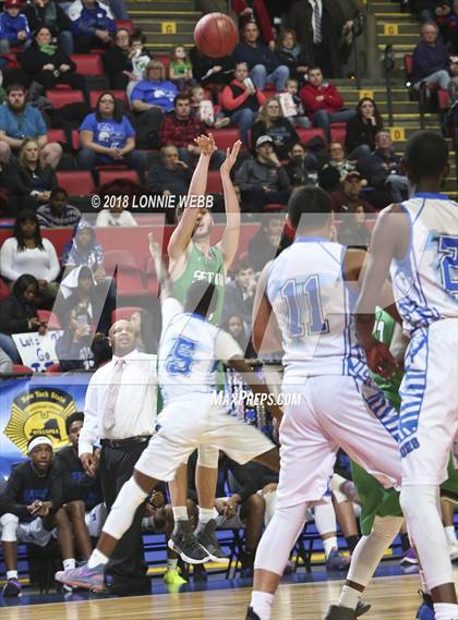 Thumbnail 3 in Health Sciences Charter vs. Seton Catholic Central (NYSPHSAA Class B Semifinal) photogallery.