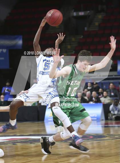 Thumbnail 3 in Health Sciences Charter vs. Seton Catholic Central (NYSPHSAA Class B Semifinal) photogallery.