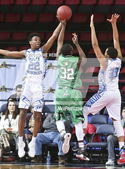 Thumbnail 3 in Health Sciences Charter vs. Seton Catholic Central (NYSPHSAA Class B Semifinal) photogallery.