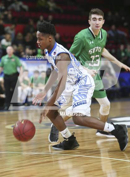 Thumbnail 2 in Health Sciences Charter vs. Seton Catholic Central (NYSPHSAA Class B Semifinal) photogallery.