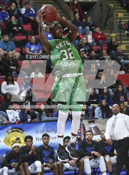 Thumbnail 2 in Health Sciences Charter vs. Seton Catholic Central (NYSPHSAA Class B Semifinal) photogallery.