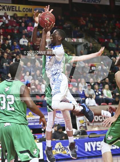 Thumbnail 3 in Health Sciences Charter vs. Seton Catholic Central (NYSPHSAA Class B Semifinal) photogallery.